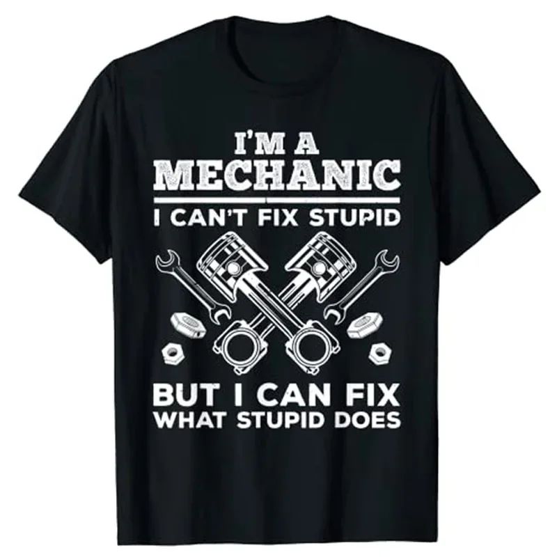 Men'S Fashion Garage - เสื้อพิมพ์ลายตลกๆ สำหรับคุณพ่อช่างยนต์ เสื้อผ้าสำหรับงานซ่อมรถยนต์ ดีเซล อุปกรณ์ช่างยนต์ เสื้อแขนสั้น