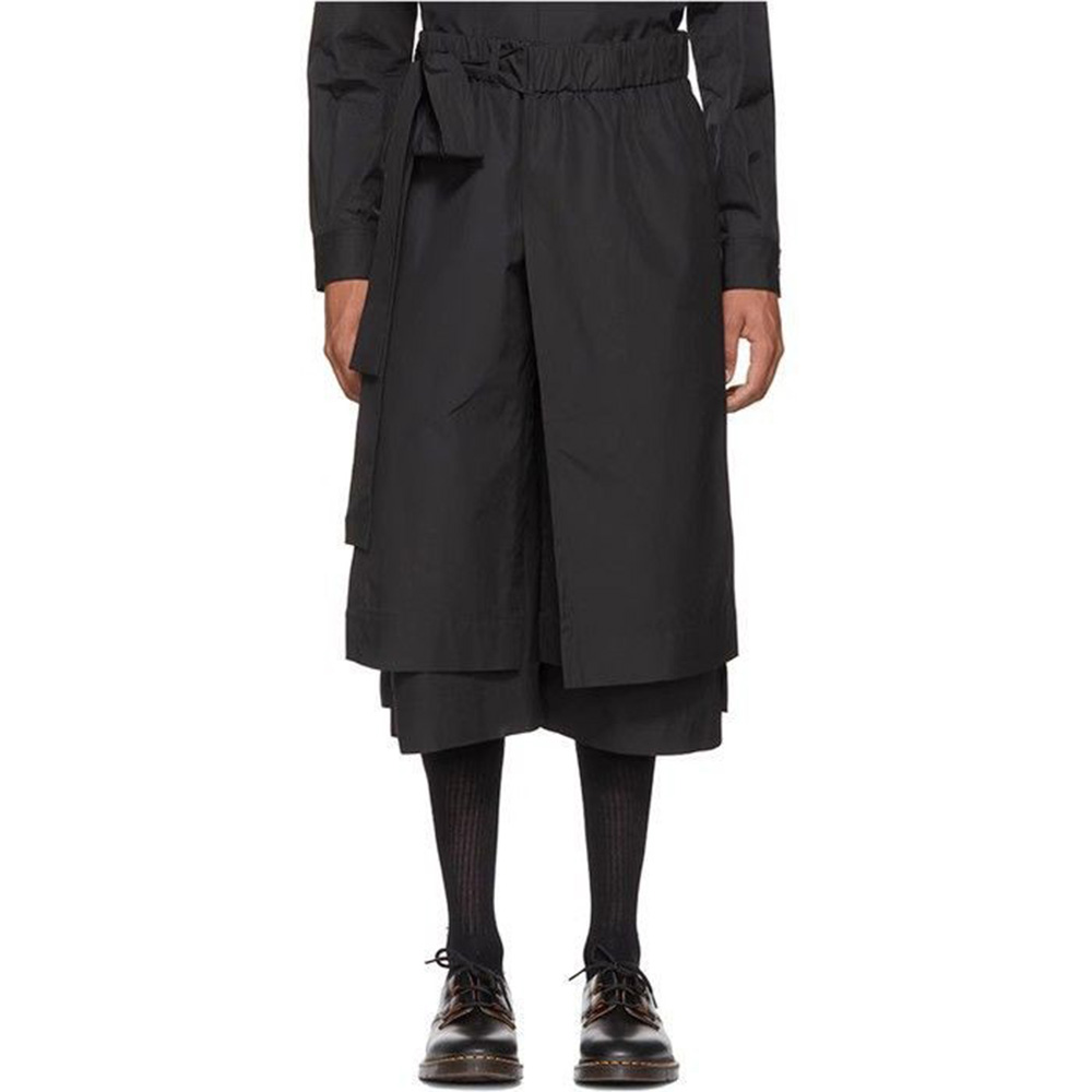 Men'S Fashion Pants 2025 - กางเกงบุรุษ Dark เข็มขัด Y2k Layered Casual