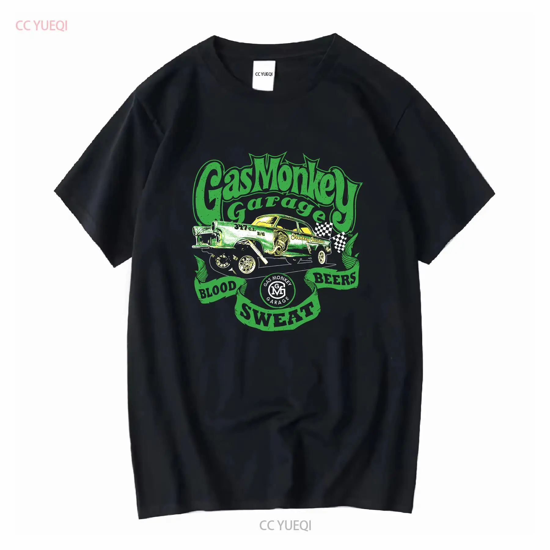 Men'S Fashion Garage - เสื้อยืดแฟชั่นผู้ชายปี 2024 ลาย Gas Monkeys Garage