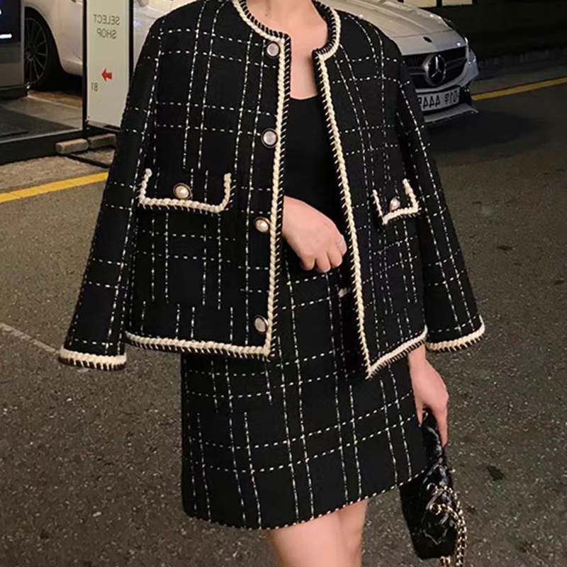 Men'S Fashion Zipper Jacket - ผู้หญิงทอด Street Tweed ชุด 2023 ฤดูใบไม้ผลิใหม่ฤดูใบไม้ร่วงเสื้อขนสัตว์