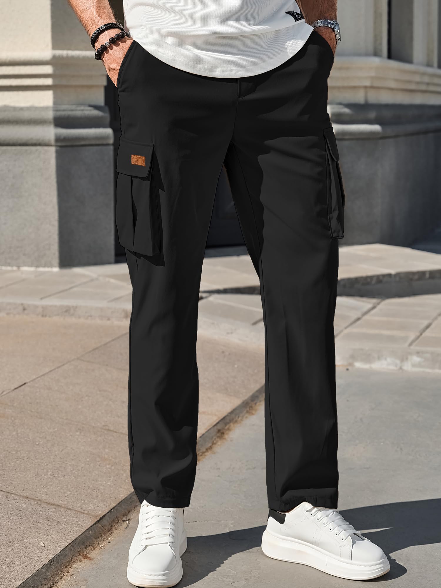 Amazon Men'S Fashion - ชุดเอี๊ยมผู้ชายใหม่สำหรับฤดูร้อนปี 2026 จาก Amazon สไตล์ยุโรปและอเมริกา แฟชั่นลำลองพร้อมเชือกผูกและกระเป๋าหลายช่อง