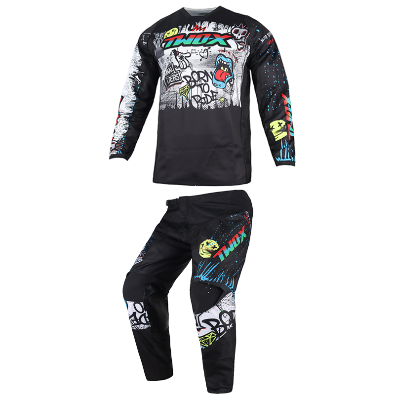 Mens Fashion Mexico - ชุดเสื้อเจอร์ซีย์และกางเกงมอเตอร์ครอสสำหรับเด็ก ชุดแข่งรถมอเตอร์ไซค์สำหรับเด็กชายและเด็กหญิง ชุดแข่งรถวิบากสำหรับเยาวชน ชุดมอเตอร์ไซค์เอ็มเอ็กซ์ เอทีวีและยูทีวี