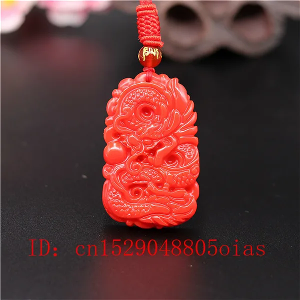 Men'S Fashion Jewelry - สีแดงธรรมชาติหยกหยกหินสร้อยคอจี้มังกรจีนJadeiteเครื่องประดับCharmแกะสลักAmuletของขวัญแฟชั่นสำหรับชายหญิง
