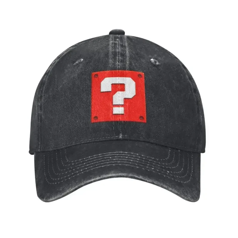 Men'S Fashion Questions - หมวกแก๊ปเบสบอลลายการ์ตูนแฟชั่นแบบกำหนดเอง หมวกทรงบล็อกคำถามสำหรับผู้หญิงผู้ชาย ปรับขนาดได้ หมวกแก๊ปผ้าฝ้ายแบบยูนิเซ็กส์ หมวกทรงแด๊ดฮัทแบบ Snapback