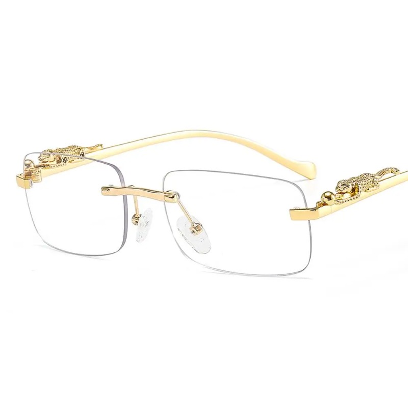 Men'S Fashion Rimless Glasses - แว่นกันแดดทรงสี่เหลี่ยมไร้กรอบ แบรนด์หรู ดีไซน์เนอร์ยอดนิยม สำหรับผู้หญิงและผู้ชาย เหมาะสำหรับการเดินทาง ขับรถ