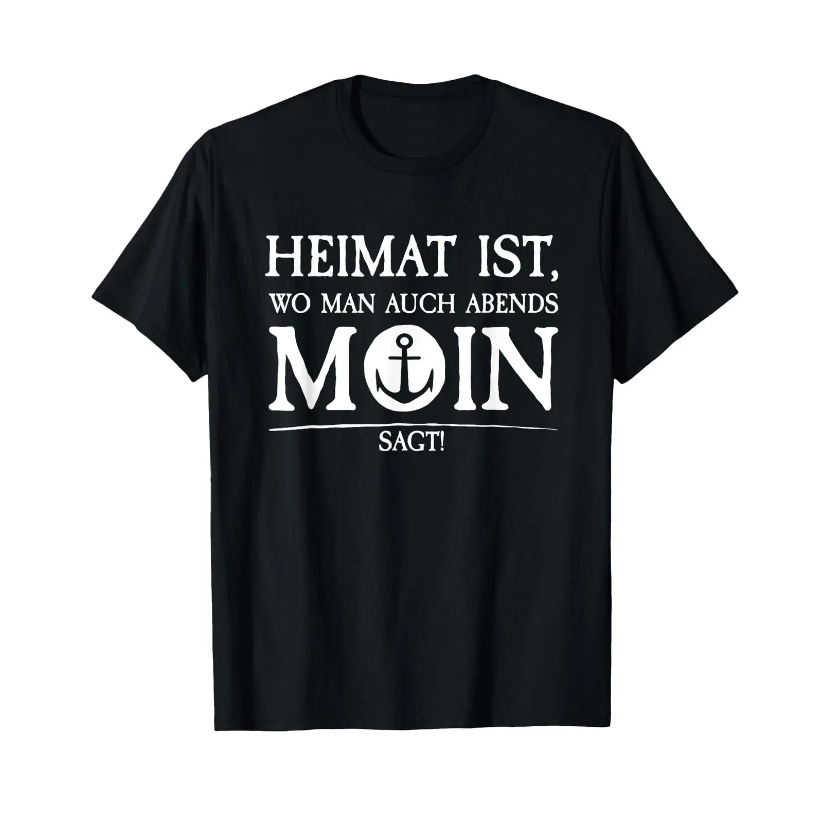 Men'S Fashion Hamburg - เสื้อยืด Heimat Moin Anchor Home Saying