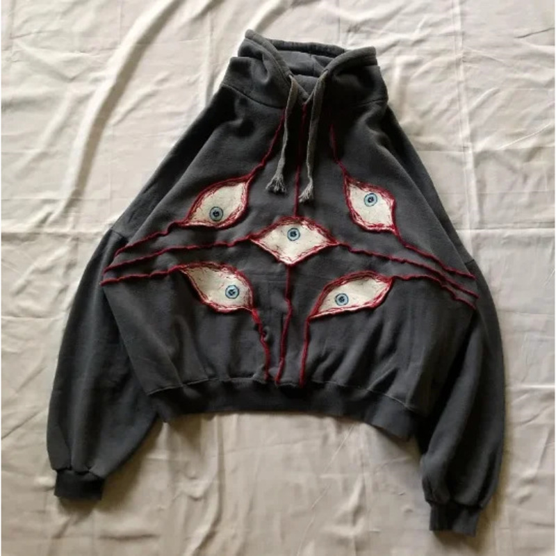 Men'S Fashion Y2K - เสื้อผ้าผู้ชาย Y2K Demon Eyes Series Cotton