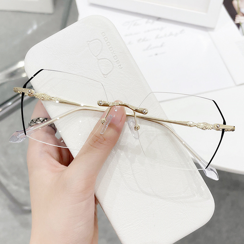 Rimlessสายตาสั้นแว่นตาผู้หญิงV - Men'S Fashion Rimless Glasses บทวิจารณ์และราคา