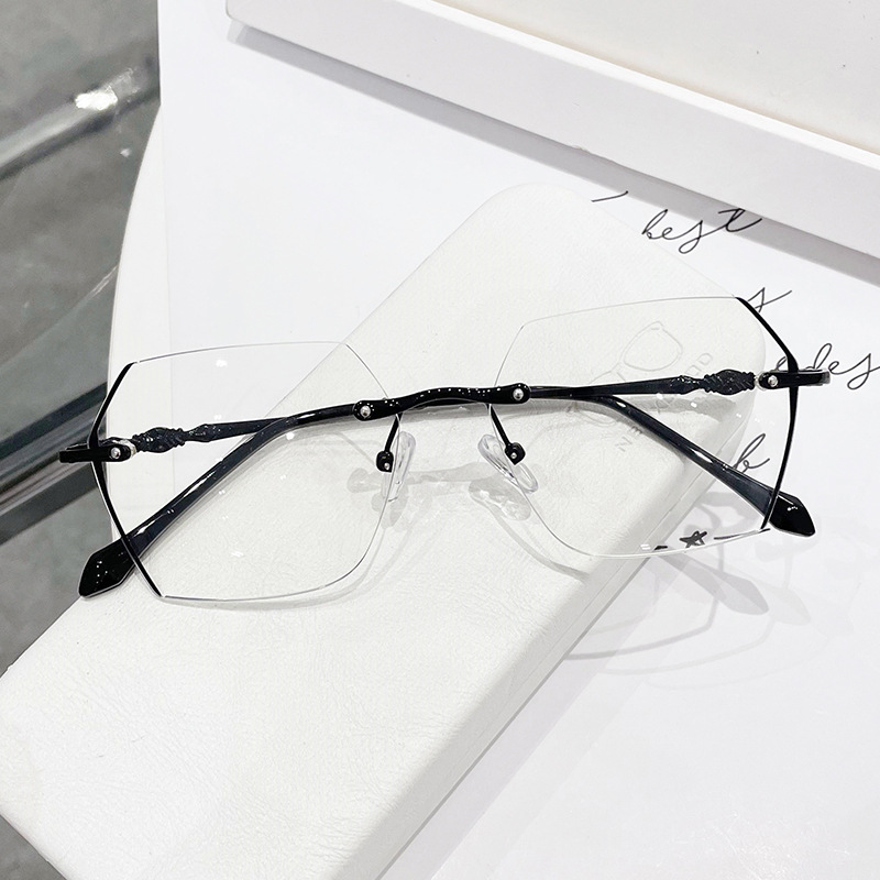 Rimlessสายตาสั้นแว่นตาผู้หญิงV - Men'S Fashion Rimless Glasses บทวิจารณ์และราคา