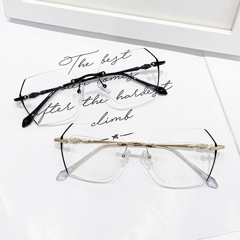 Rimlessสายตาสั้นแว่นตาผู้หญิงV - Men'S Fashion Rimless Glasses บทวิจารณ์และราคา