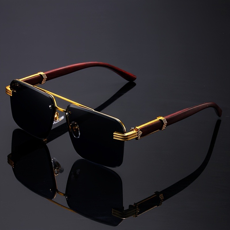 แว่นกันแดดทรงสี่เหลี่ยมแบบไร้ก - Men'S Fashion Rimless Glasses บทวิจารณ์และราคา