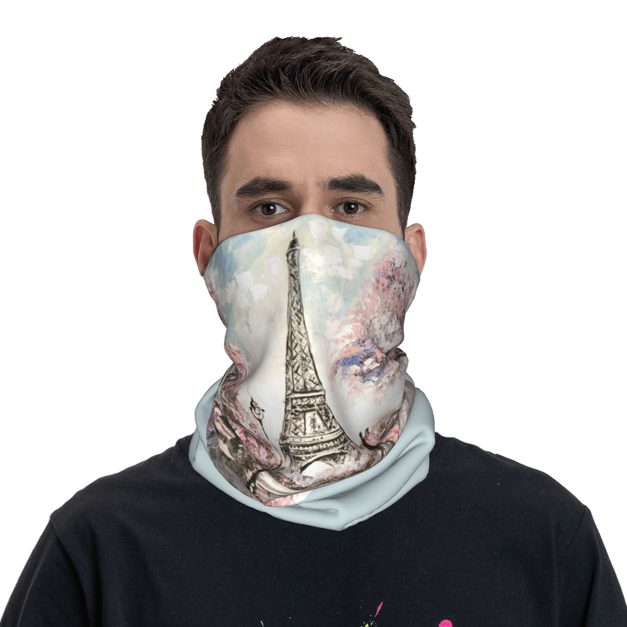 ผ้าพันคอปิดหน้าแบบกันลมลายหอไอ - Paris Fashion Men บทวิจารณ์และราคา