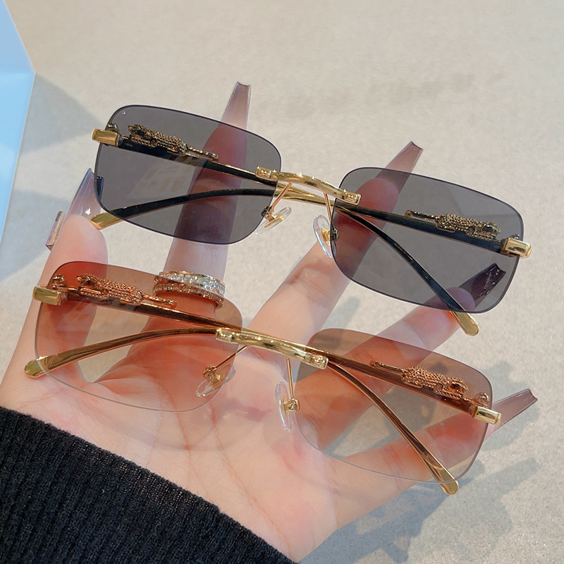 แว่นกันแดดทรงสี่เหลี่ยมเล็กไร้ - Men'S Fashion Rimless Glasses บทวิจารณ์และราคา