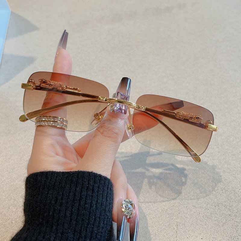 แว่นกันแดดทรงสี่เหลี่ยมเล็กไร้ - Men'S Fashion Rimless Glasses บทวิจารณ์และราคา