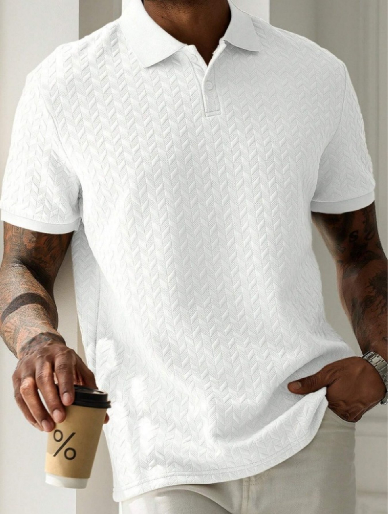 เสื้อโปโลแขนสั้นแฟชั่นฤดูร้อนส - Men'S Fashion Questions บทวิจารณ์และราคา