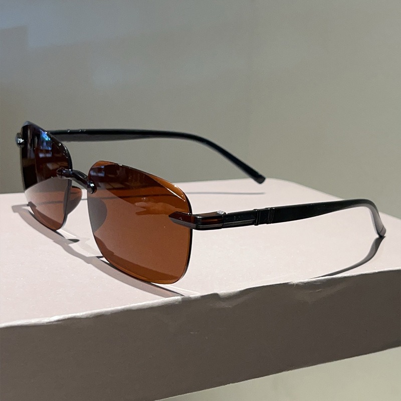 แว่นกันแดดแฟชั่นนักบิน ผู้ชาย  - Men'S Fashion Rimless Glasses บทวิจารณ์และราคา