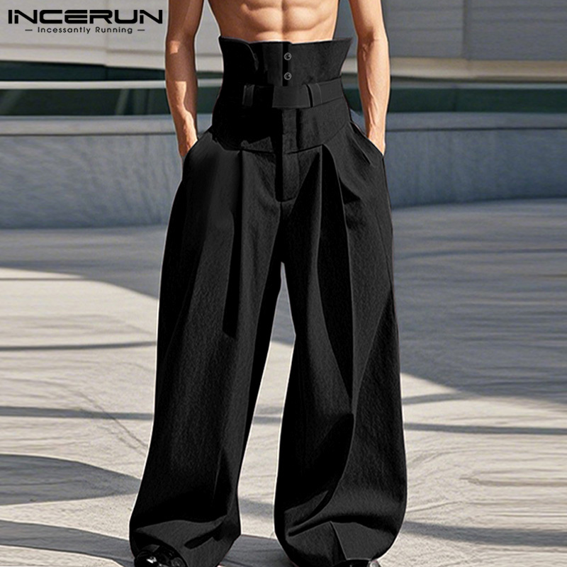INCERUN เสื้อกันหนาว 2025 สไตล - Men'S Fashion Pants 2025 บทวิจารณ์และราคา