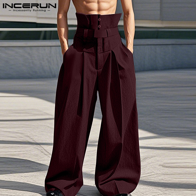 INCERUN เสื้อกันหนาว 2025 สไตล - Men'S Fashion Pants 2025 บทวิจารณ์และราคา