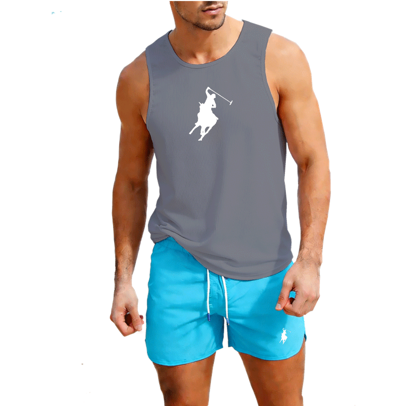 ชุดเสื้อกั๊กและกางเกงขาสั้นฤดู - Mens Fashion Vest บทวิจารณ์และราคา