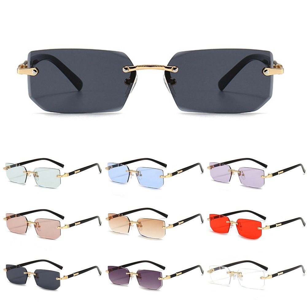 แว่นกันแดดทรงสี่เหลี่ยมไร้กรอบ - Men'S Fashion Rimless Glasses บทวิจารณ์และราคา