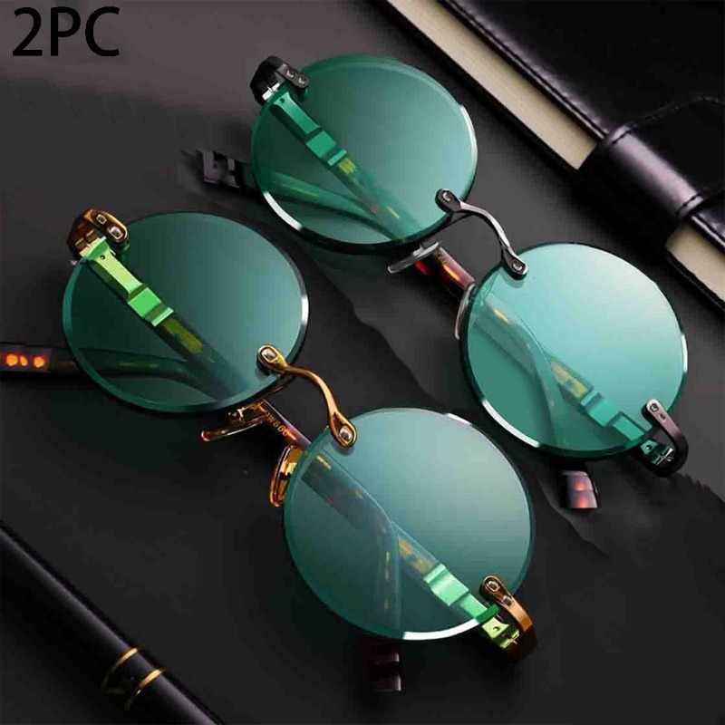 แว่นกันแดดไร้กรอบสไตล์คลาสสิก  - Men'S Fashion Rimless Glasses บทวิจารณ์และราคา