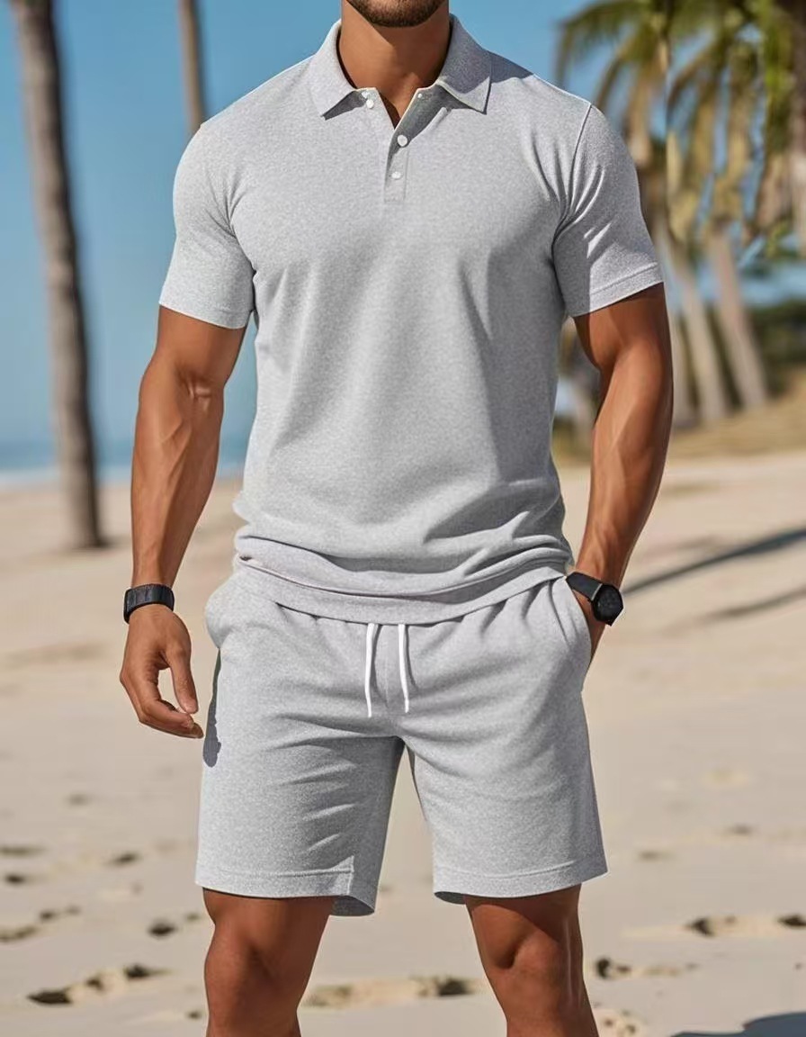 ชุดเสื้อโปโลฤดูร้อนสำหรับผู้ชา - Polo Shirt Slim บทวิจารณ์และราคา