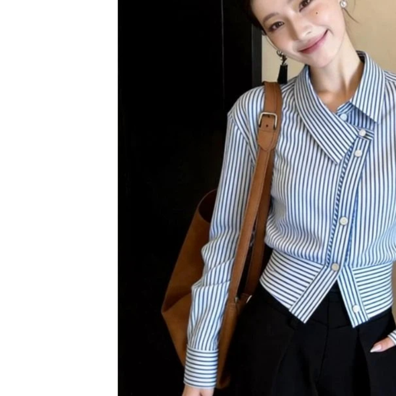 เสื้อผ้าผู้หญิง เสื้อเชิ้ตติดก - Polo Shirt Slim บทวิจารณ์และราคา