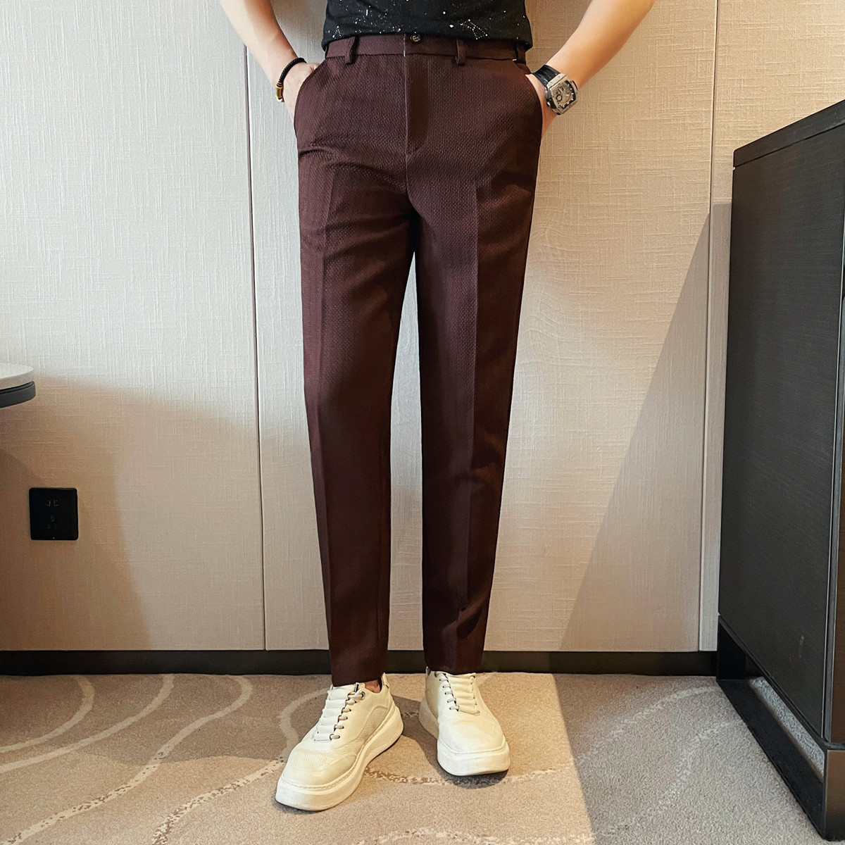 2025 ฤดูใบไม้ผลิฤดูร้อนใหม่ผู้ - Men'S Fashion Pants 2025 บทวิจารณ์และราคา