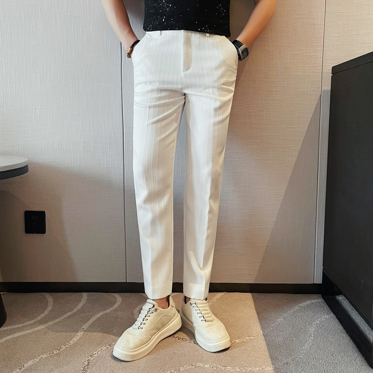 2025 ฤดูใบไม้ผลิฤดูร้อนใหม่ผู้ - Men'S Fashion Pants 2025 บทวิจารณ์และราคา