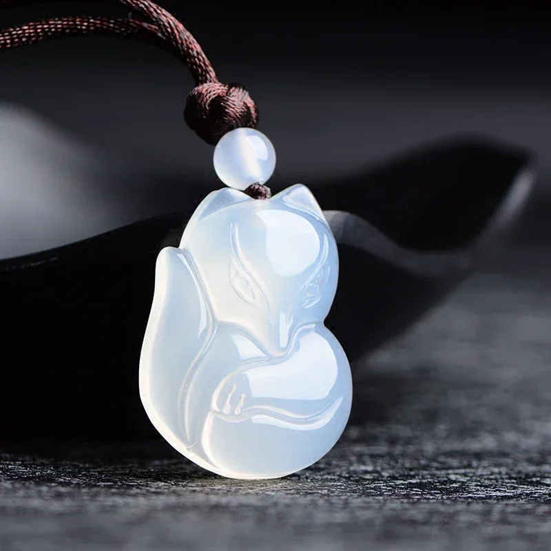 หยก Fox สร้อยคอจี้ธรรมชาติสีเข - Men'S Fashion Jewelry บทวิจารณ์และราคา