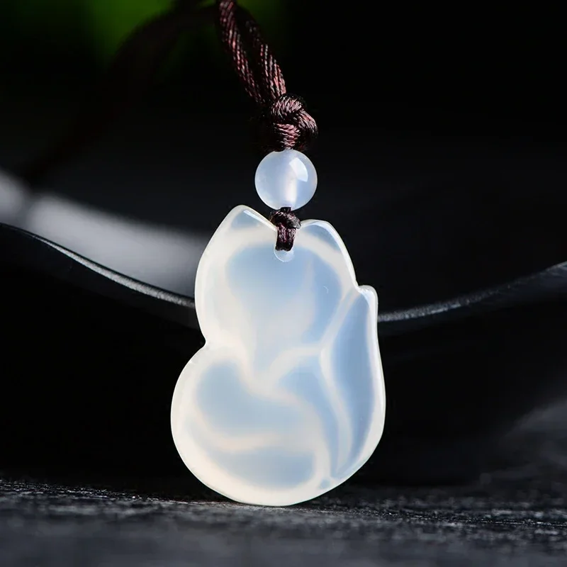 หยก Fox สร้อยคอจี้ธรรมชาติสีเข - Men'S Fashion Jewelry บทวิจารณ์และราคา