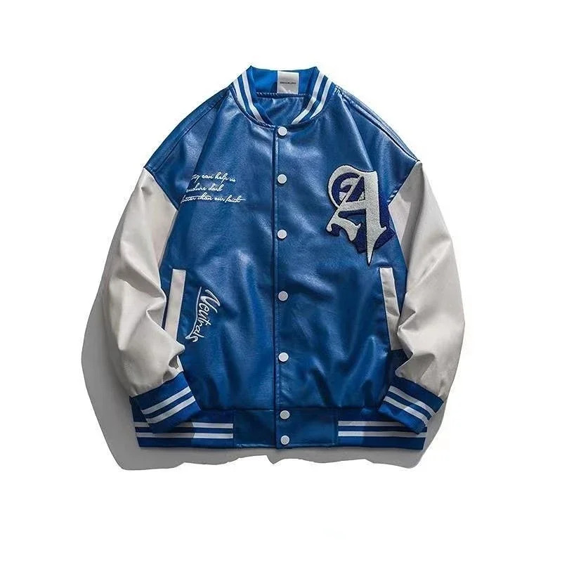 เสื้อแจ็คเก็ตเบสบอลหนัง PU สไต - Bomber Jacket Men บทวิจารณ์และราคา
