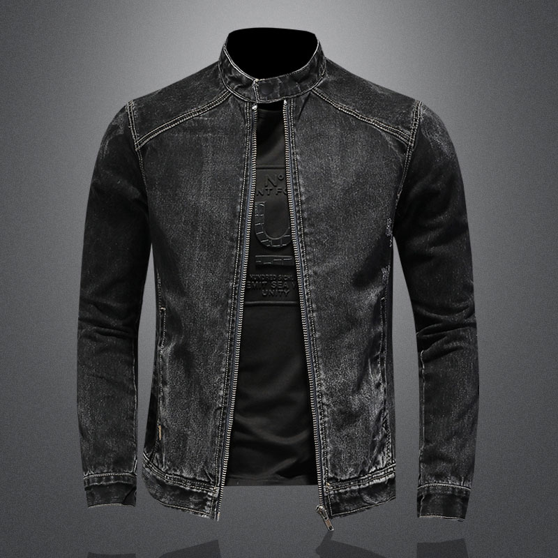 แจ็กเก็ตนักบินคอตั้งสไตล์วินเท - Bomber Jacket Men บทวิจารณ์และราคา