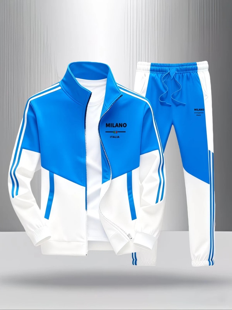 ชุดวอร์มผู้ชาย 2 ชิ้น แฟชั่นลา - Men'S Fashion Zipper Jacket บทวิจารณ์และราคา