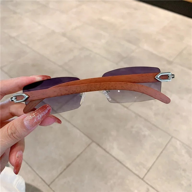 แว่นกันแดดไร้ขอบขนาดเล็ก สำหรั - Men'S Fashion Rimless Glasses บทวิจารณ์และราคา