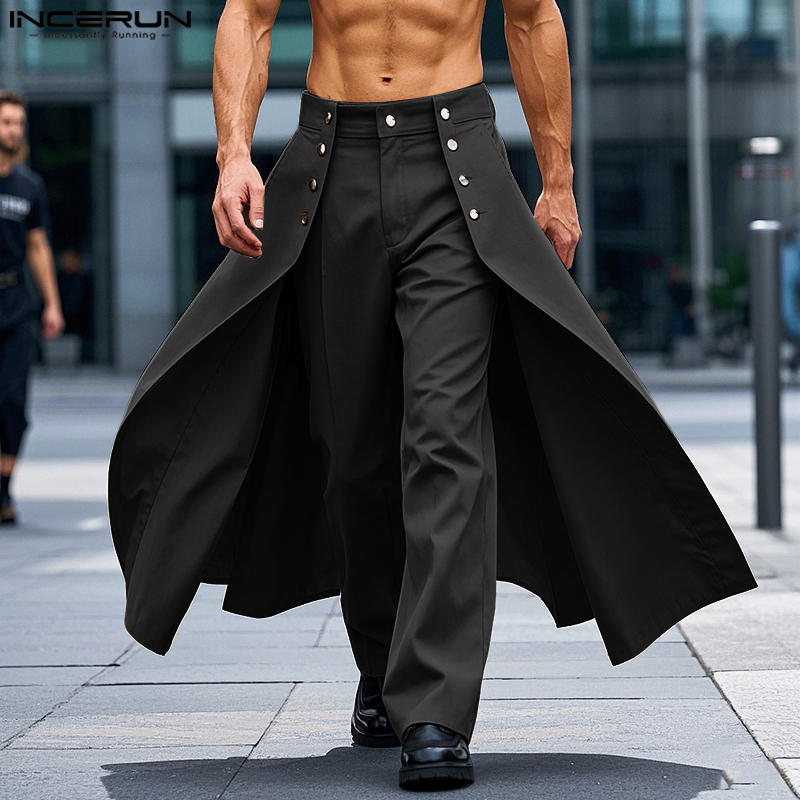 INCERUN เสื้อกันหนาวผู้ชายไม่ส - Men'S Fashion Pants 2025 บทวิจารณ์และราคา