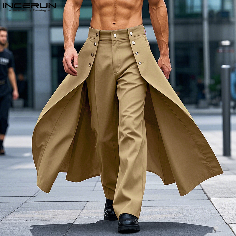 INCERUN เสื้อกันหนาวผู้ชายไม่ส - Men'S Fashion Pants 2025 บทวิจารณ์และราคา