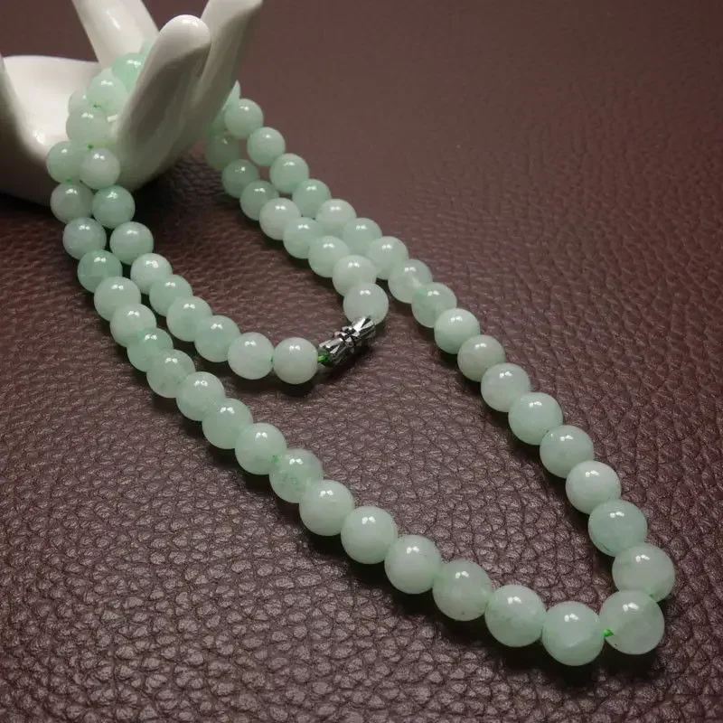 สร้อยคอลูกปัดหยกสีเขียว A ขนาด - Men'S Fashion Jewelry บทวิจารณ์และราคา