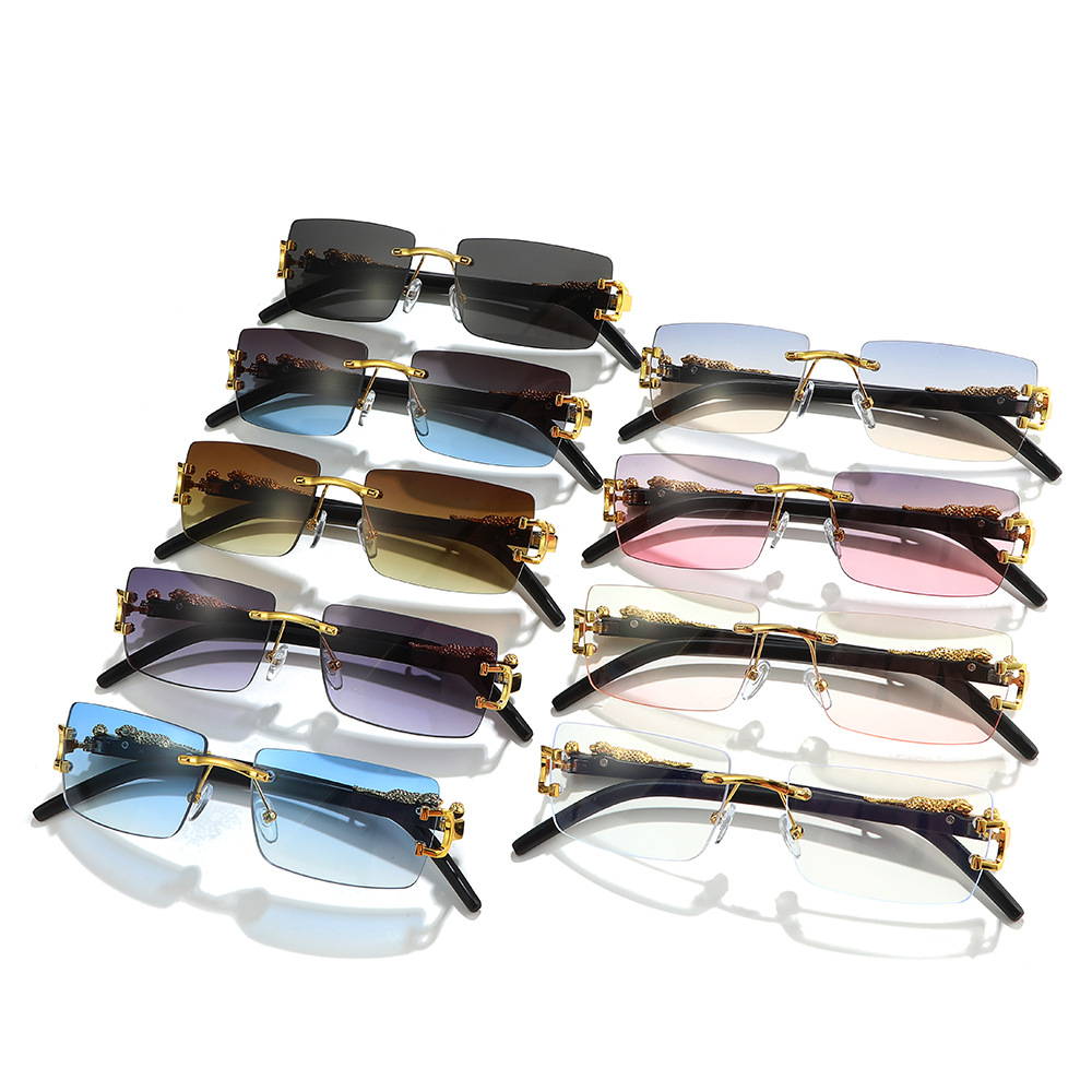 แว่นกันแดดแฟชั่นวินเทจไร้กรอบท - Men'S Fashion Rimless Glasses บทวิจารณ์และราคา