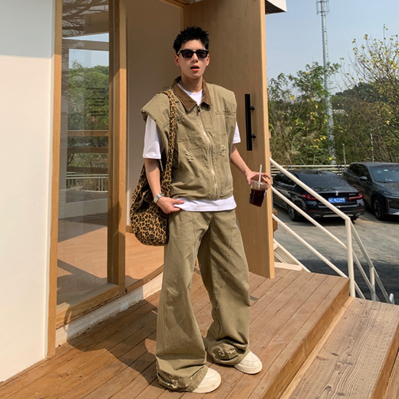 แบรนด์แฟชั่นอเมริกัน เสื้อแจ็ค - Mens Fashion Vest บทวิจารณ์และราคา