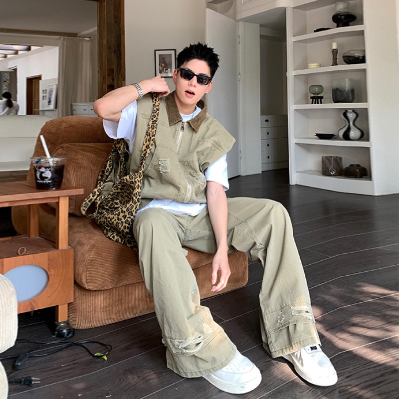แบรนด์แฟชั่นอเมริกัน เสื้อแจ็ค - Mens Fashion Vest บทวิจารณ์และราคา