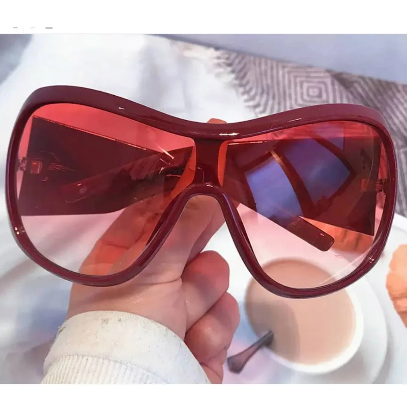 แว่นกันแดดทรงเหลี่ยมขนาดใหญ่สไ - Men'S Fashion Y2K บทวิจารณ์และราคา