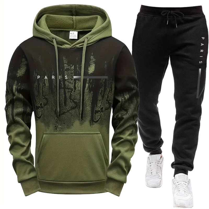 ชุดเซ็ตผู้ชาย/เสื้อฮู้ด/กางเกง - Paris Fashion Men บทวิจารณ์และราคา