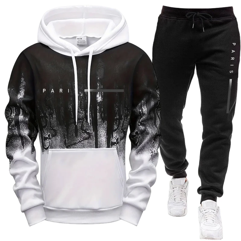 ชุดเซ็ตผู้ชาย/เสื้อฮู้ด/กางเกง - Paris Fashion Men บทวิจารณ์และราคา