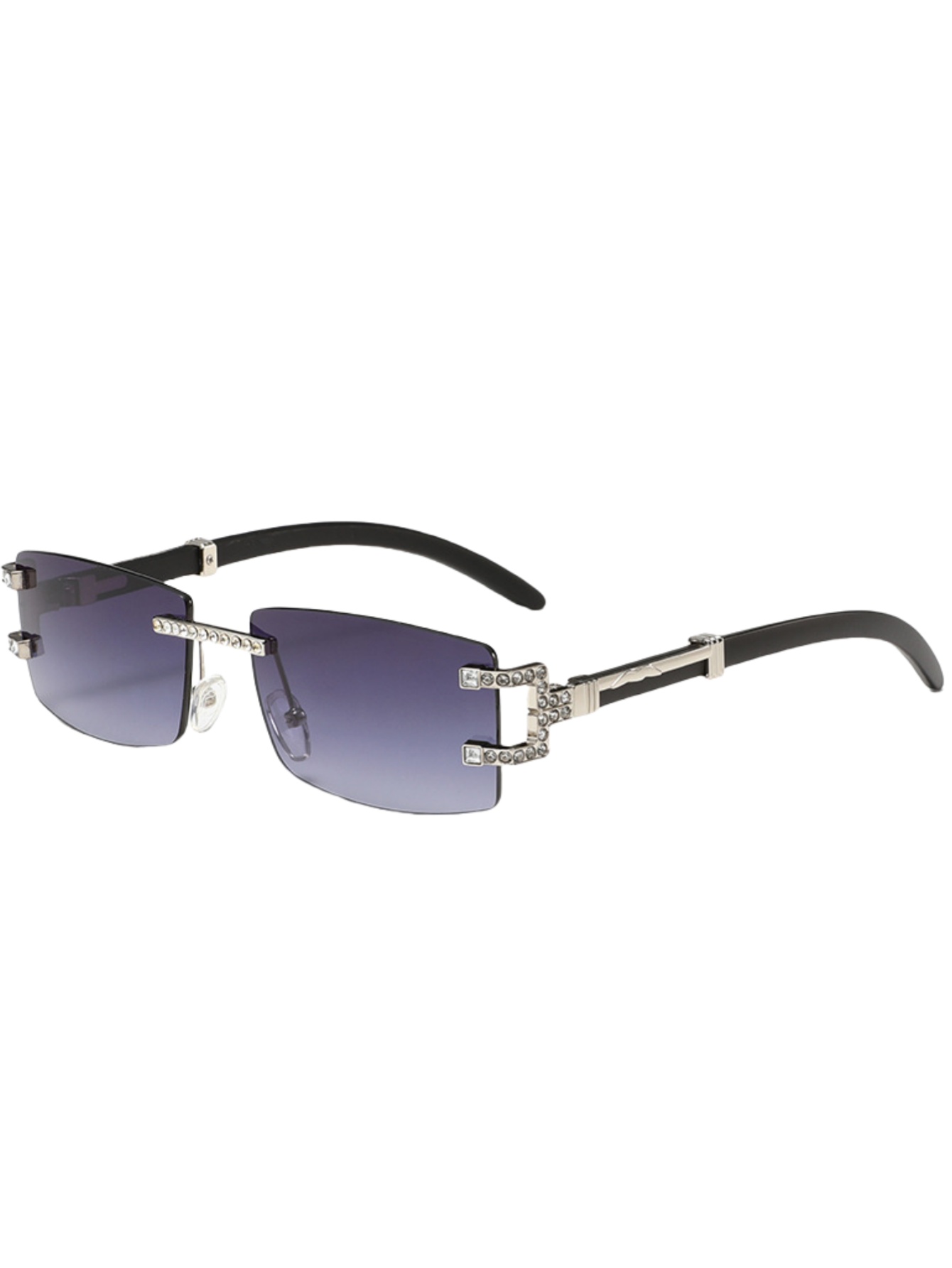 แว่นกันแดดแฟชั่นขาไม้ย้อนยุคเท - Men'S Fashion Rimless Glasses บทวิจารณ์และราคา