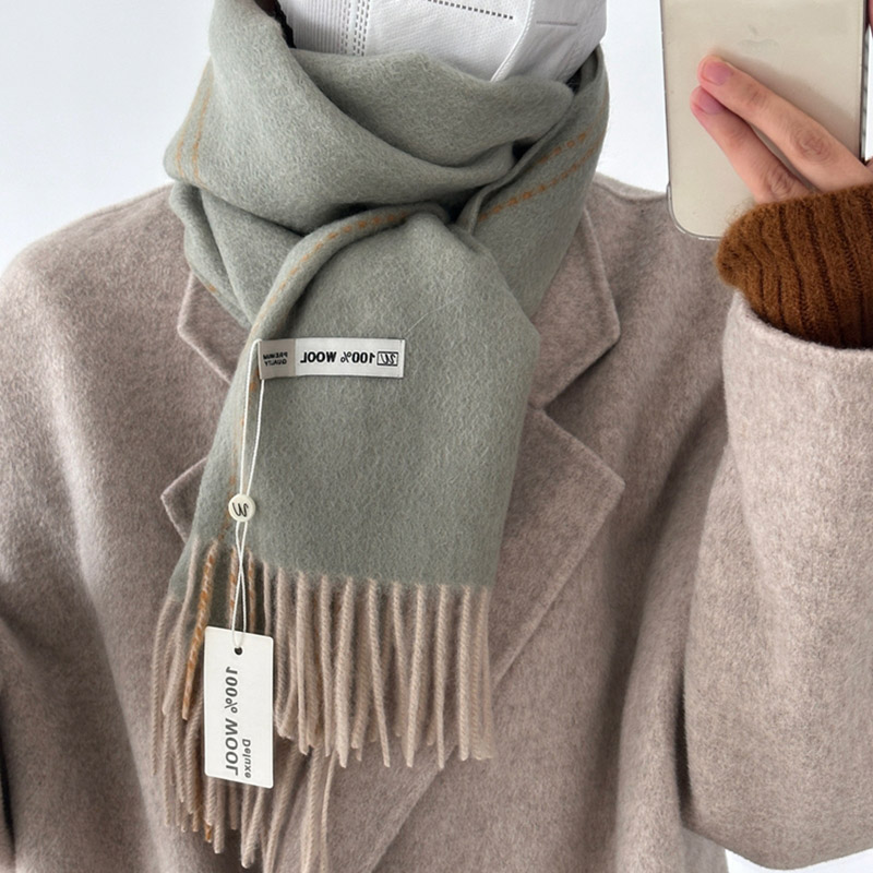 Elegant คุณภาพดี 100% ผ้าพันคอ - Men'S Fashion Korea บทวิจารณ์และราคา