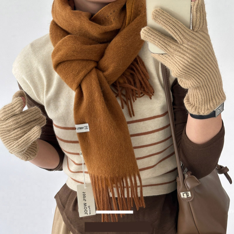 Elegant คุณภาพดี 100% ผ้าพันคอ - Men'S Fashion Korea บทวิจารณ์และราคา