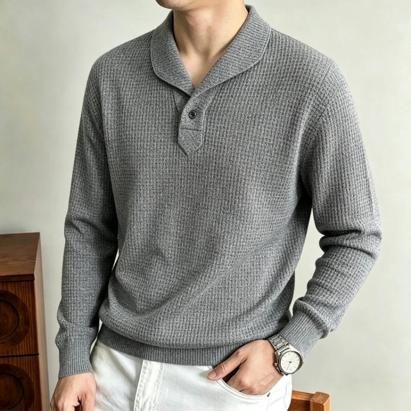 เสื้อโปโลแขนยาวสำหรับผู้ชายรุ่ - Polo Shirt Slim บทวิจารณ์และราคา