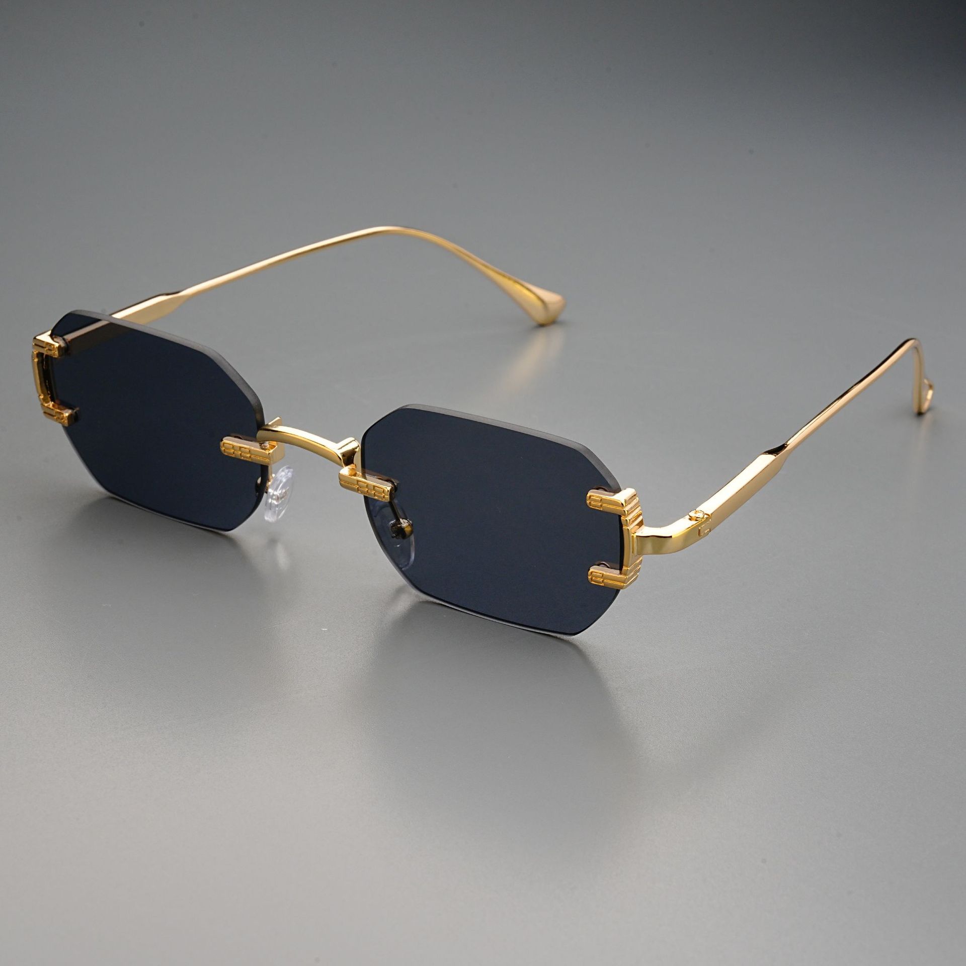 แว่นกันแดดไร้กรอบทรงสี่เหลี่ยม - Men'S Fashion Rimless Glasses บทวิจารณ์และราคา