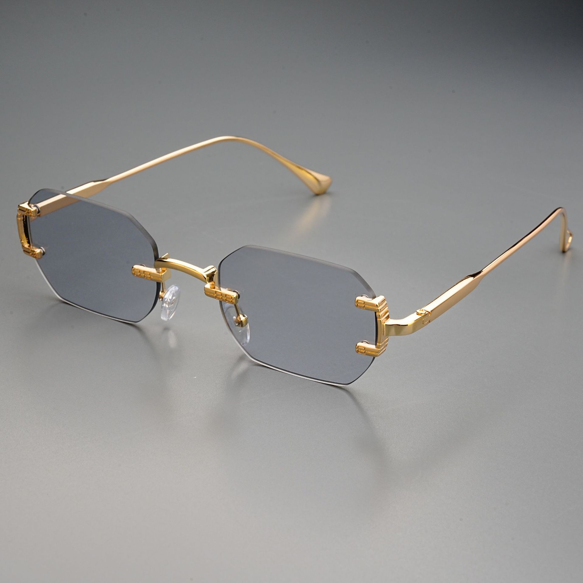 แว่นกันแดดไร้กรอบทรงสี่เหลี่ยม - Men'S Fashion Rimless Glasses บทวิจารณ์และราคา